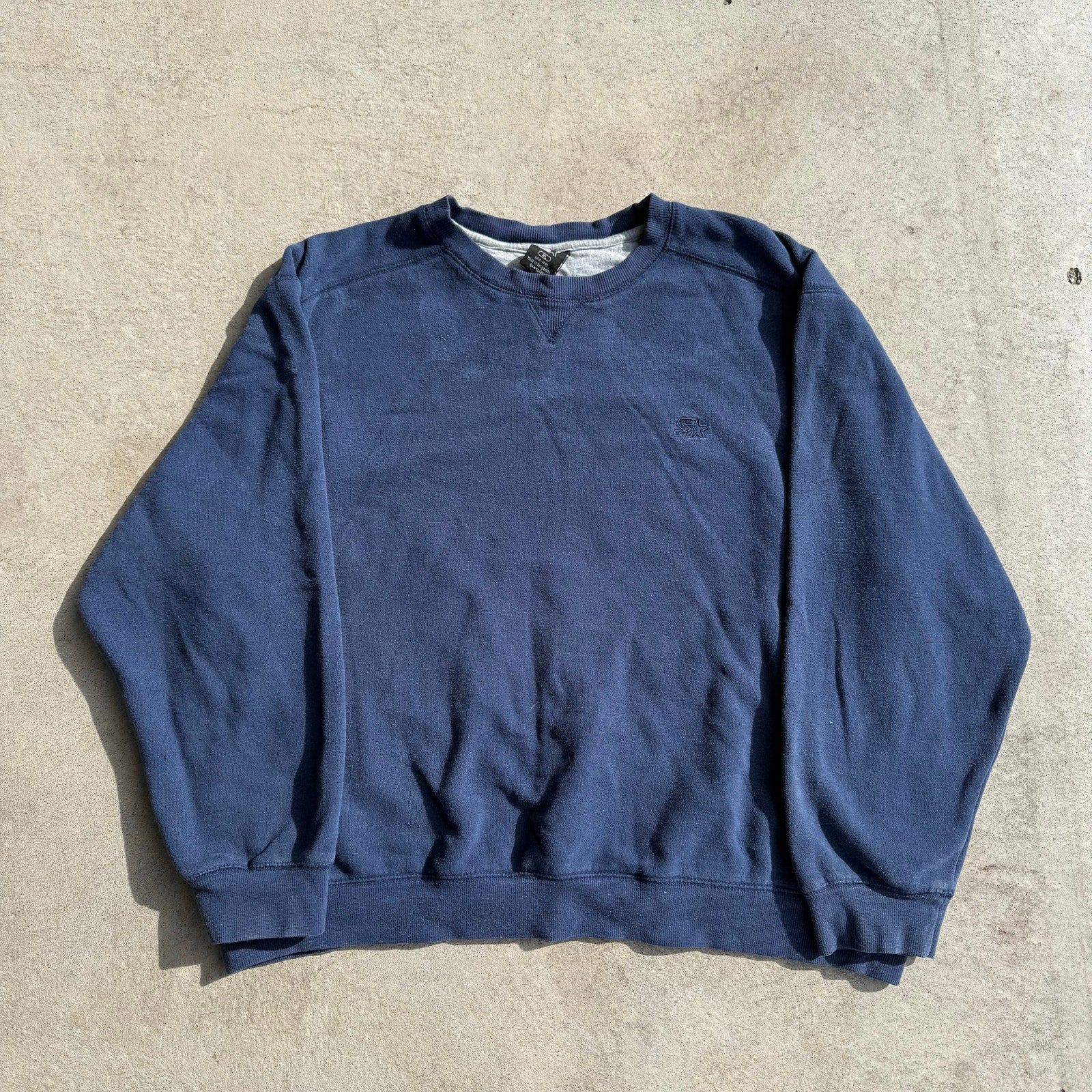 Y2K NAVY MENS STARTER CREWNECK L