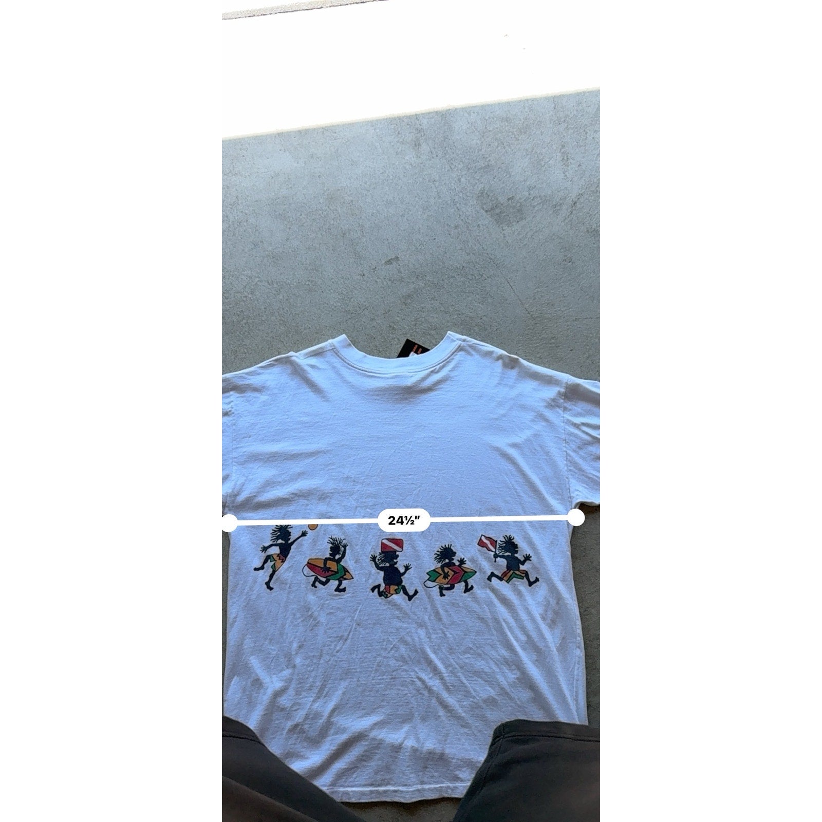 1996 Mens Cayman Islands "Reach The Beach!" Insanely Cool Wrap Around Tee XX-L