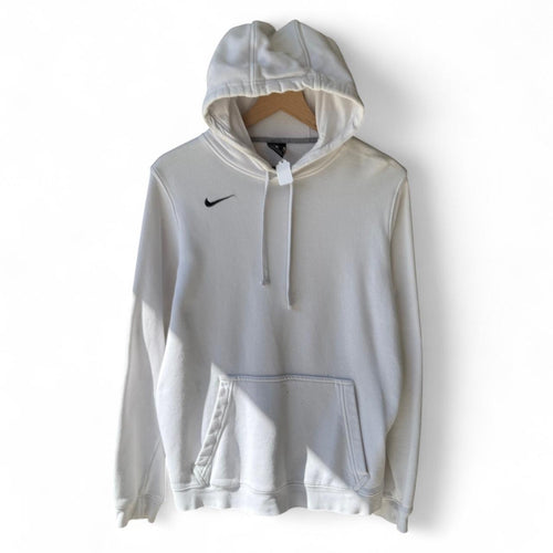 00S Nike White Swoosh Hoodie S