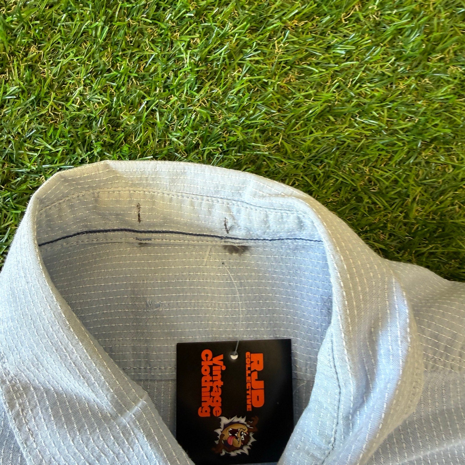 Y2K EDDIE BAUER BLUE BUTTON UP L