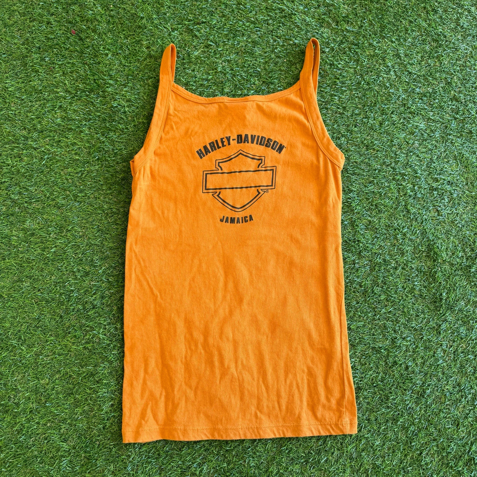 Y2K HARLEY DAVIDSON DRAGON JAMAICA TOP L