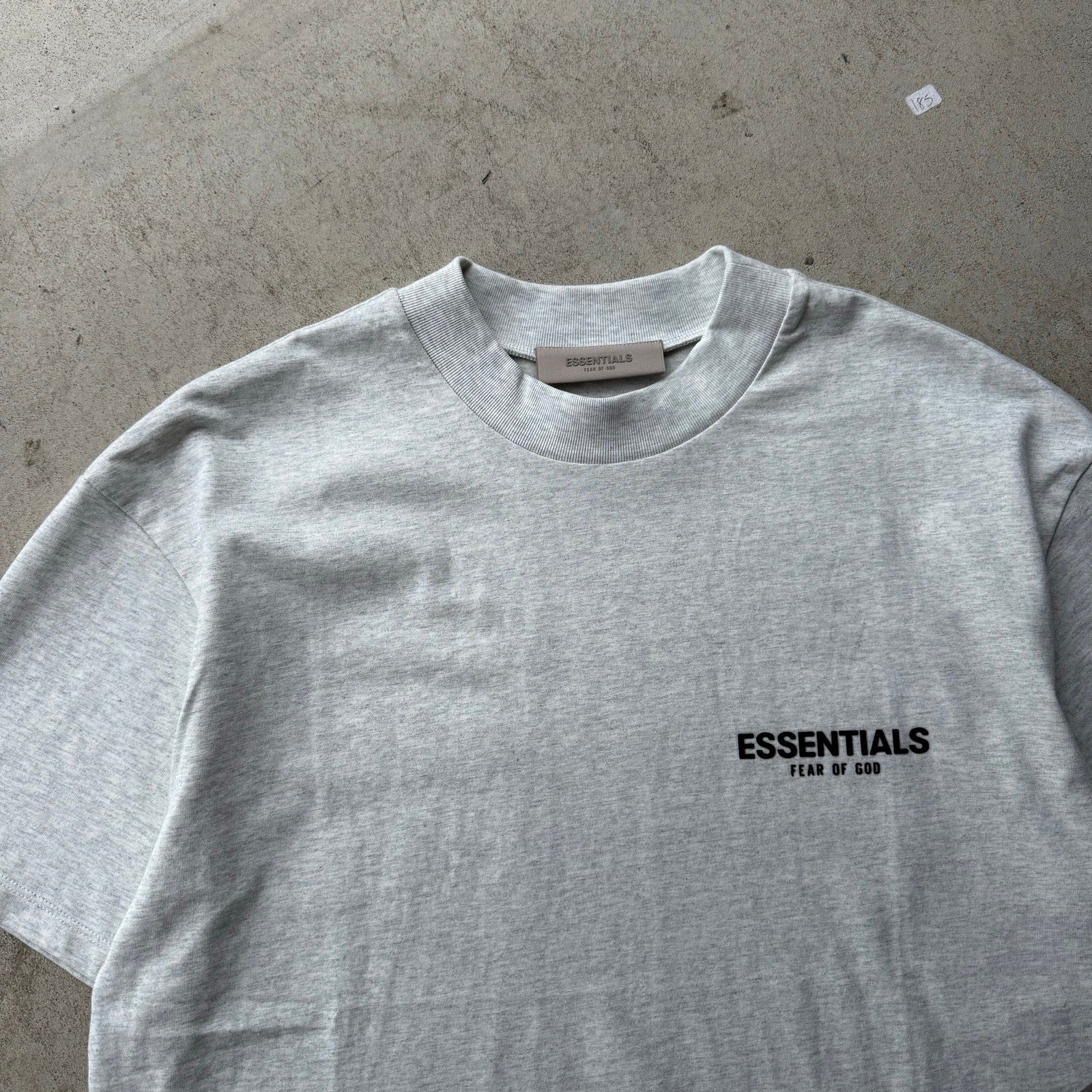 Men's Light Oat Heavyweight Fear Of God Essentials Tee M