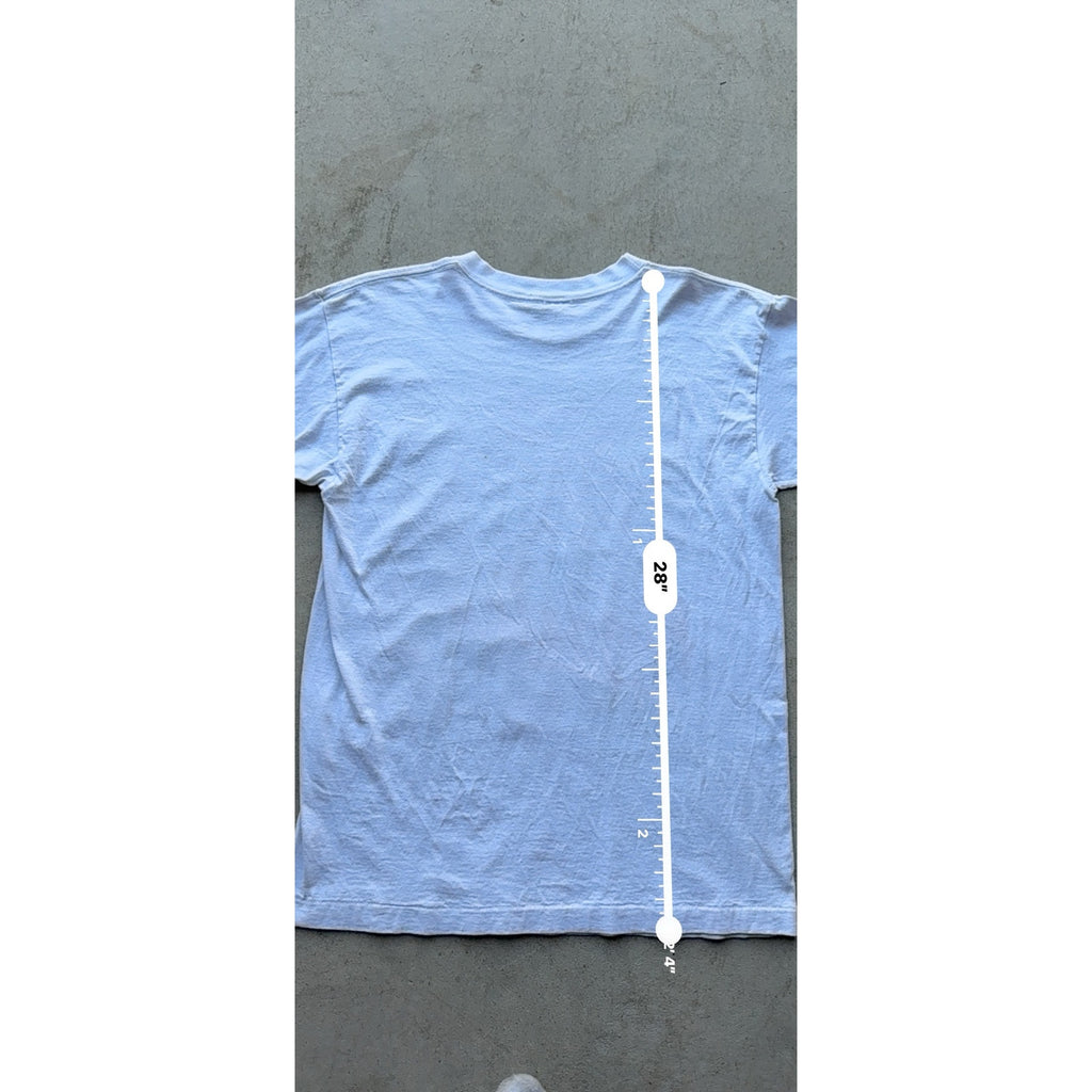 90s White Nebraska Cornhusker Player Tee L