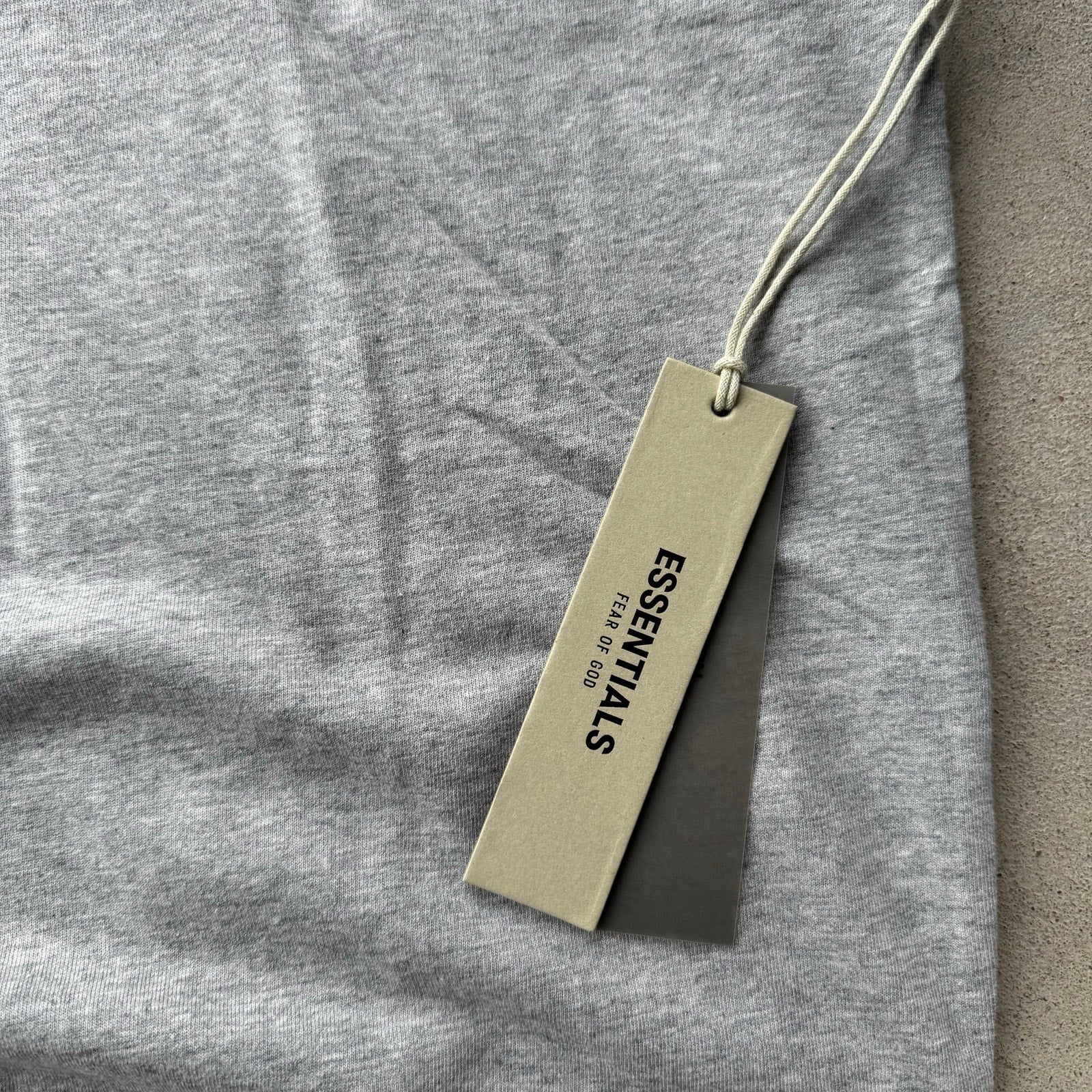 Men's Dark Oat Heavyweight Fear Of God Essentials Tee S