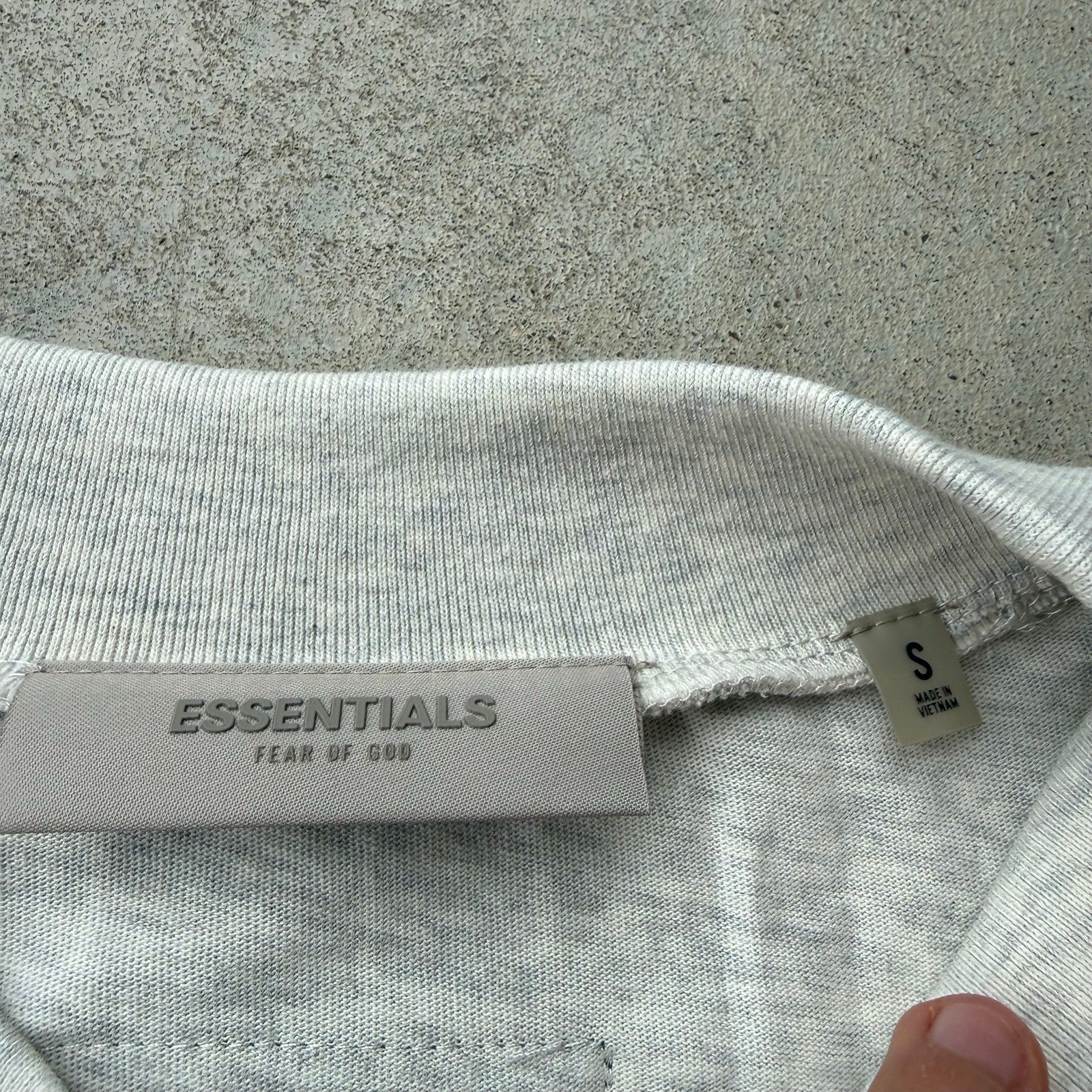 Men's Light Oat Heavyweight Fear Of God Essentials Tee S