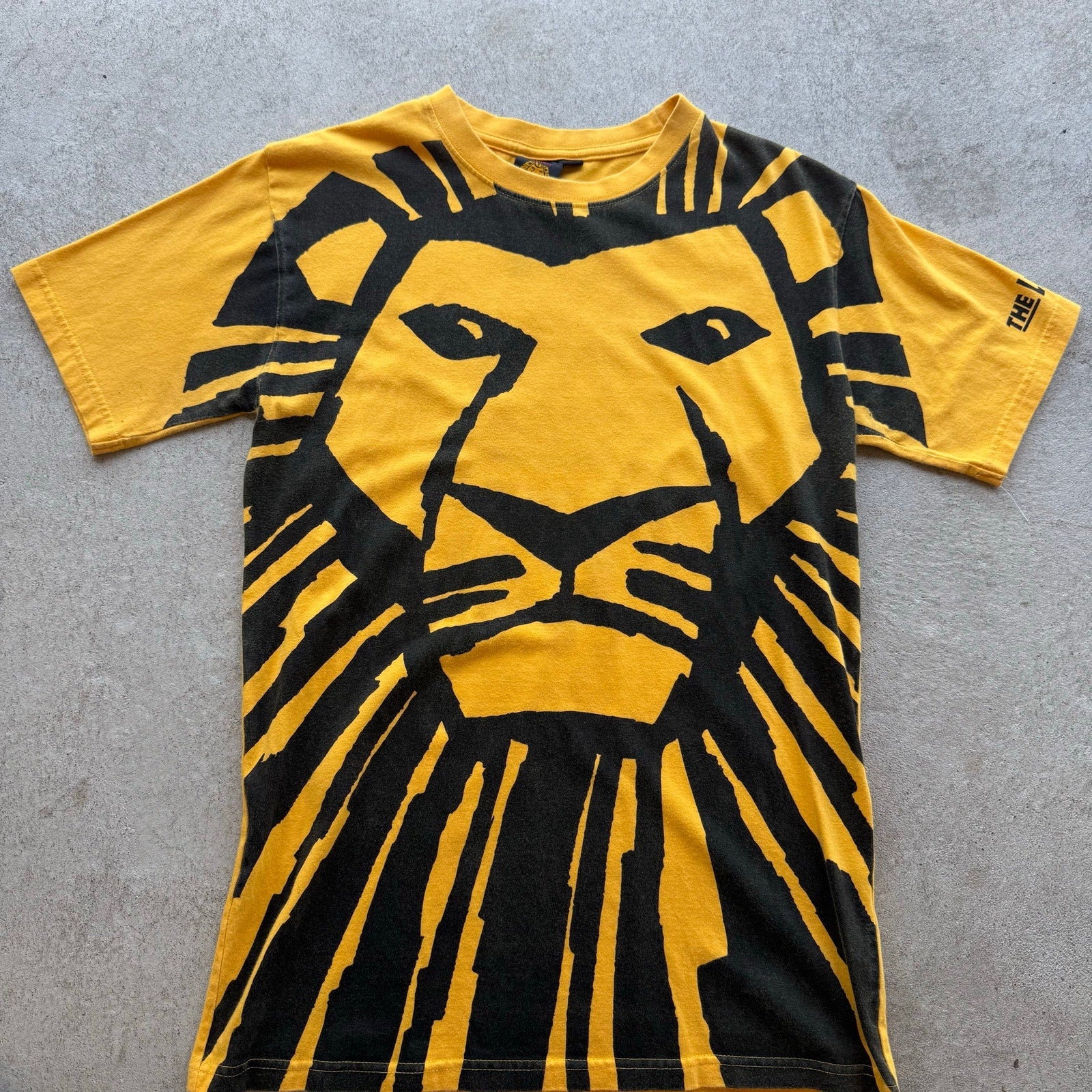 Y2K Mens The Lion King Aop Mens Yellow Tee S