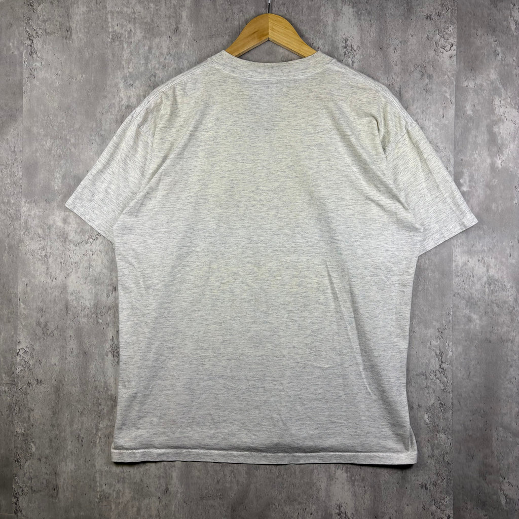 1990 Single Stitch Vintage Pekingese Heather White Dog Tee X-L