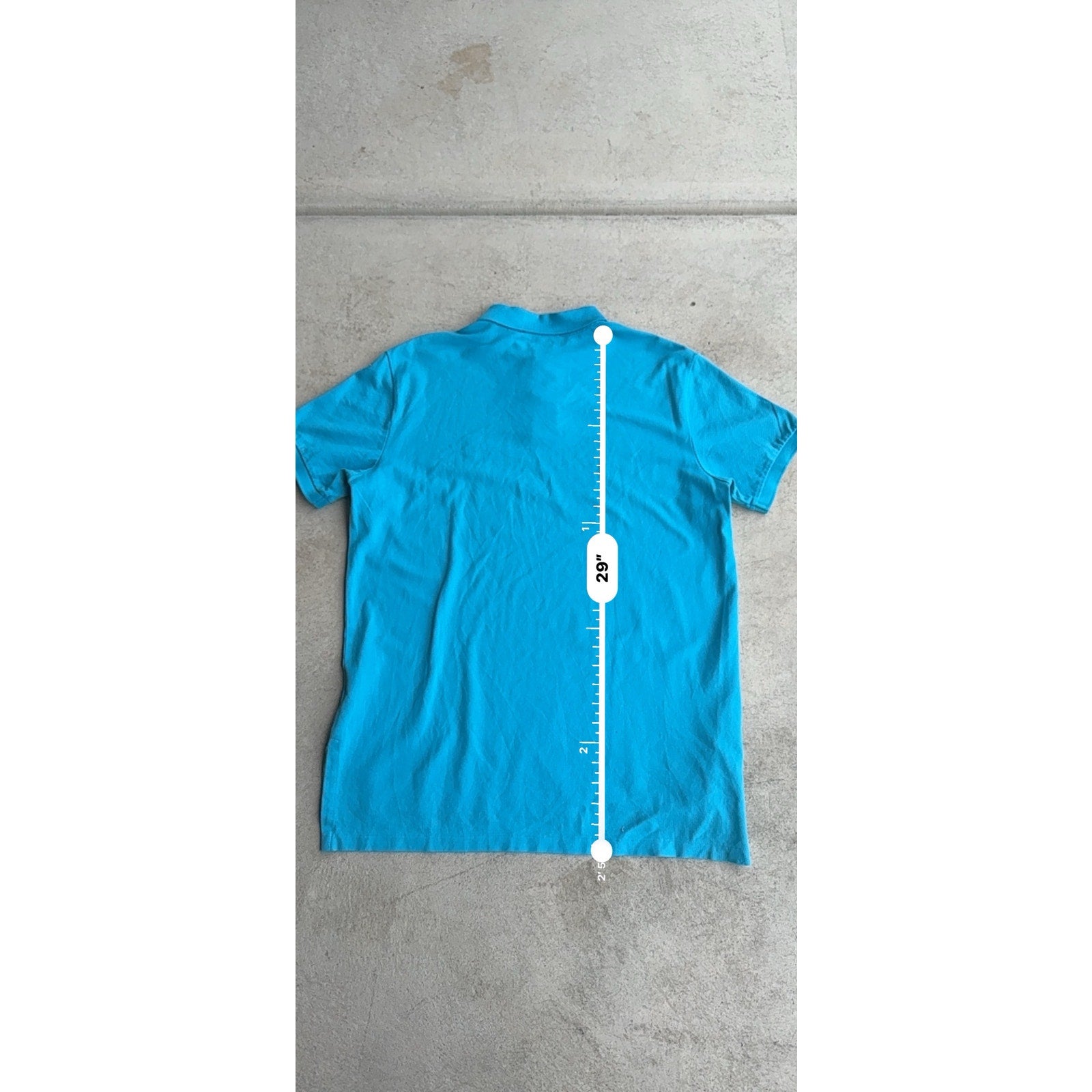 Y2K BLUE AND RED MENS POLO L