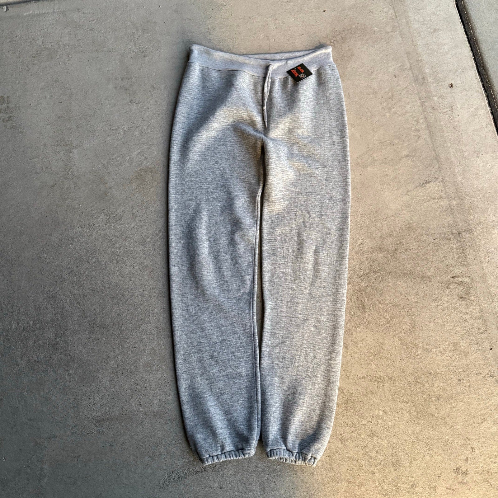 70S WOMENS GREY ADJUSTABLE SWEATPANTS M