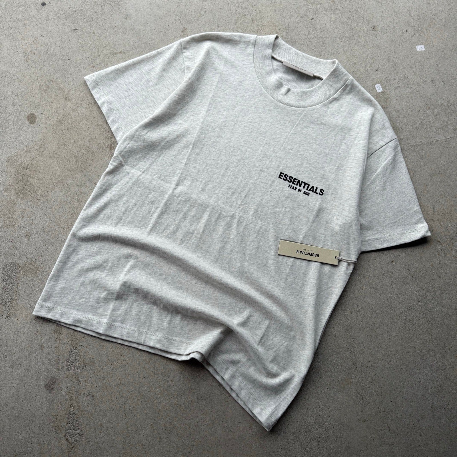 Men's Light Oat Heavyweight Fear Of God Essentials Tee S