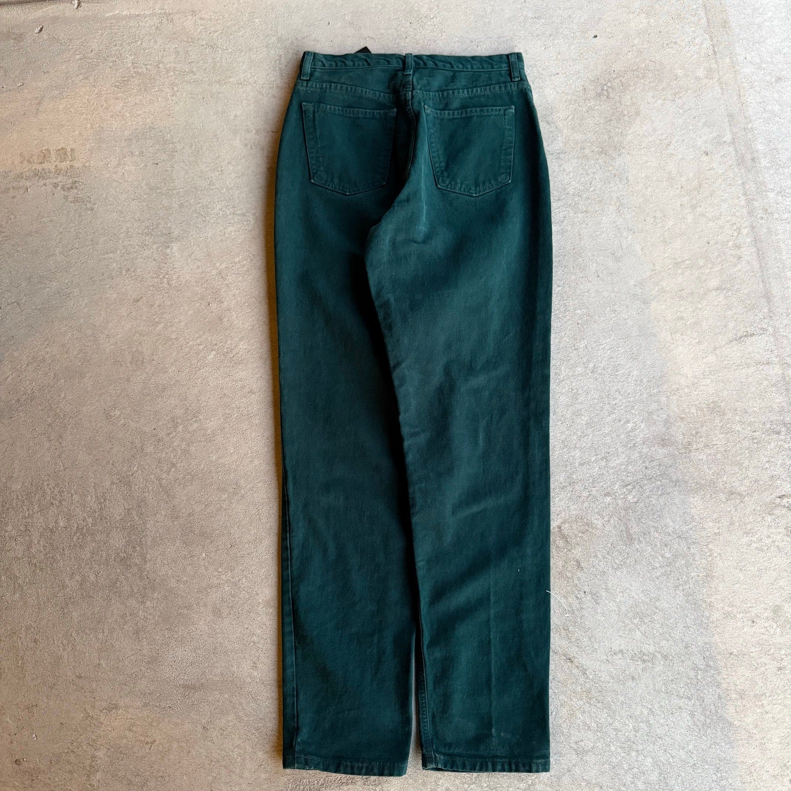 90S GREEN GAP SKINNY WOMENS DENIM 10 LONG 28 x 31
