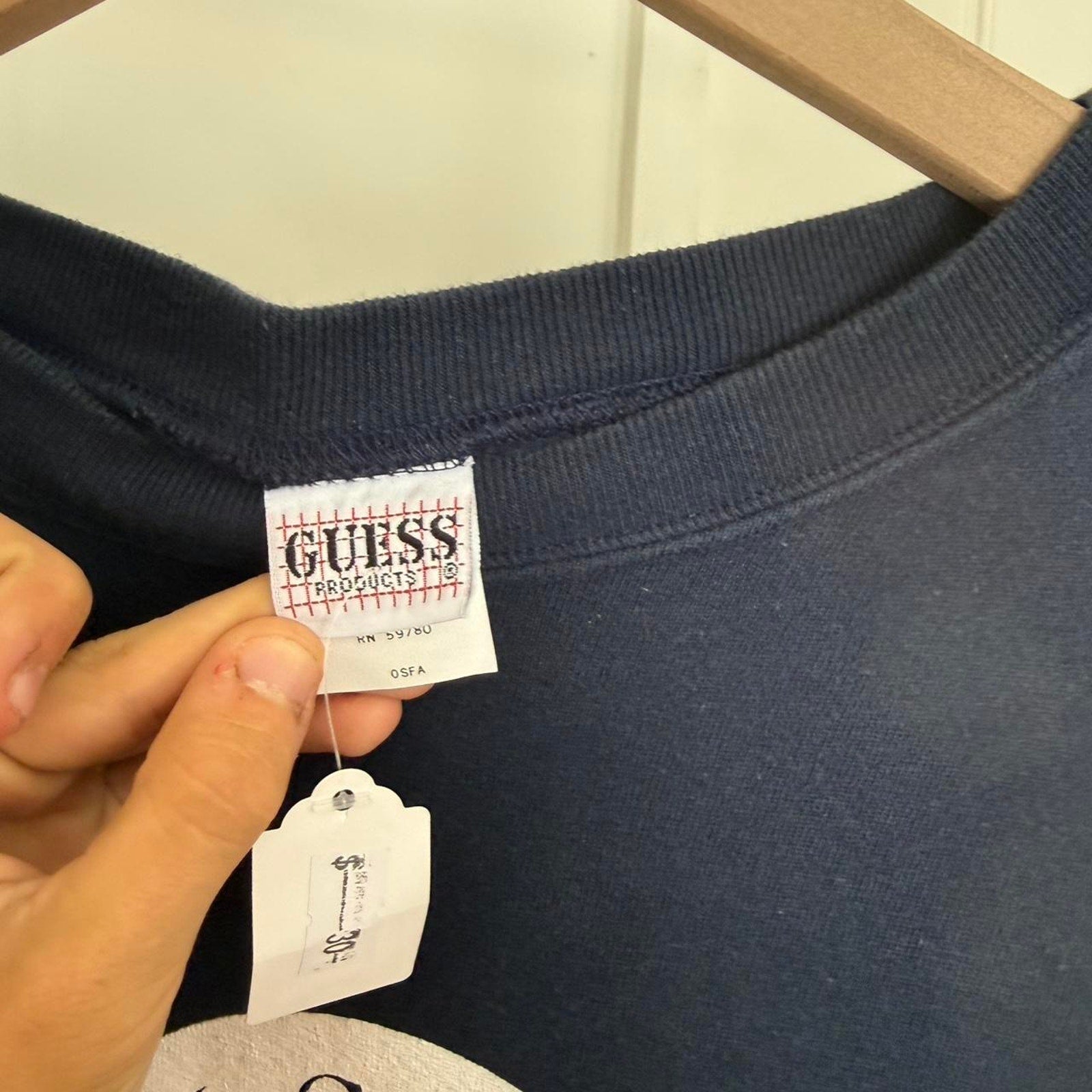 Vintage guess circle crewneck 90s S