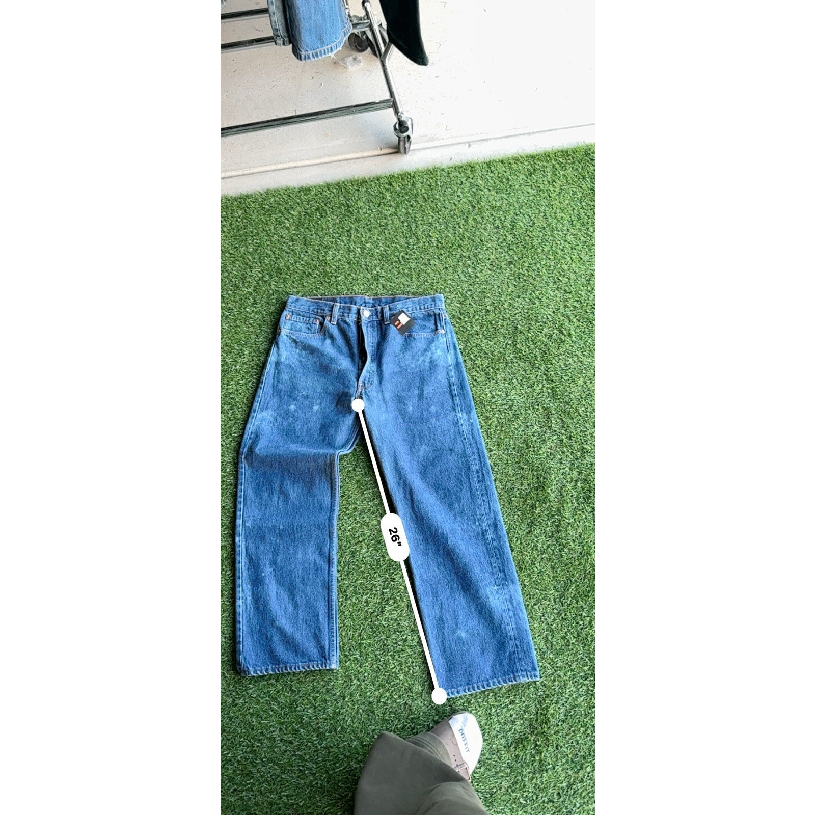 70s Cut Tab Levis WIth Paint Splatter 32 x 28