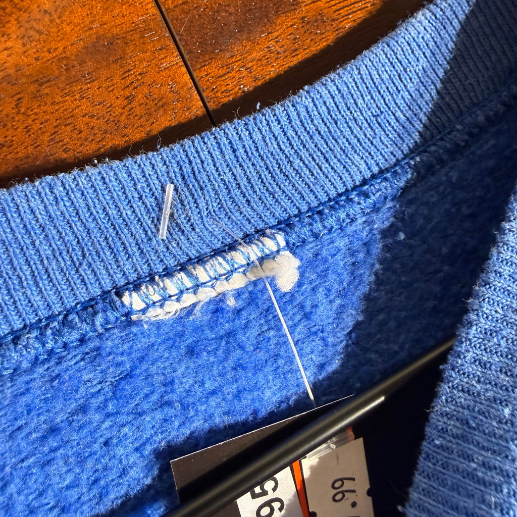 80s Mens Bum Equipment Blue Crewneck L