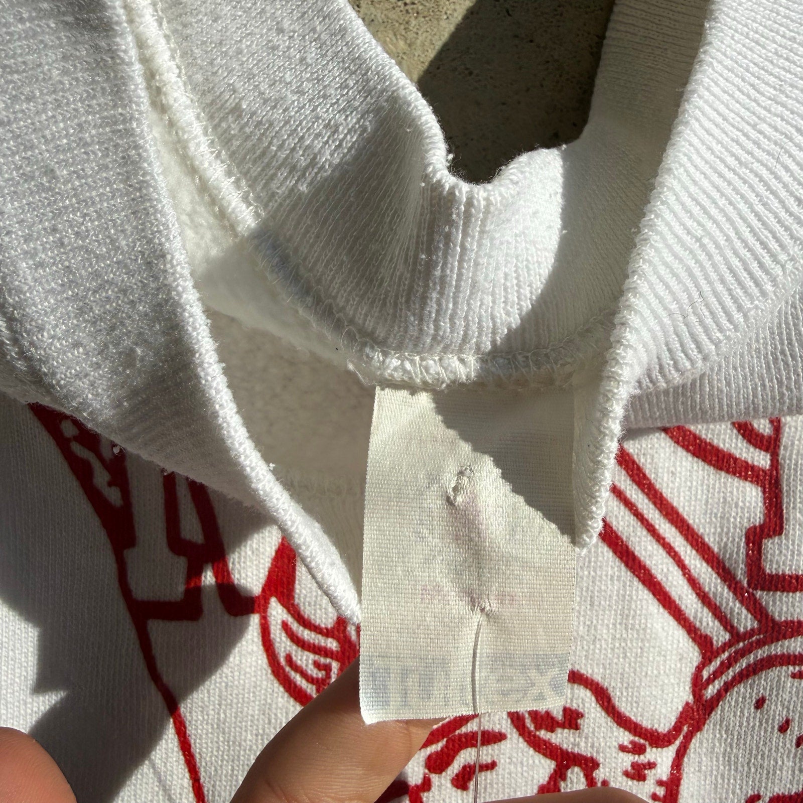 80S NB VIKINGS WHITE TULTEX CREWNECK M