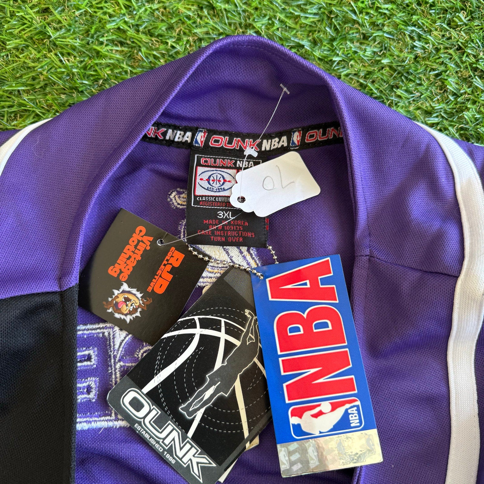 Y2K DEADSTOCK BASEBALL STYLE NBA LAKERS JERSEY WITH TAGS XX-L