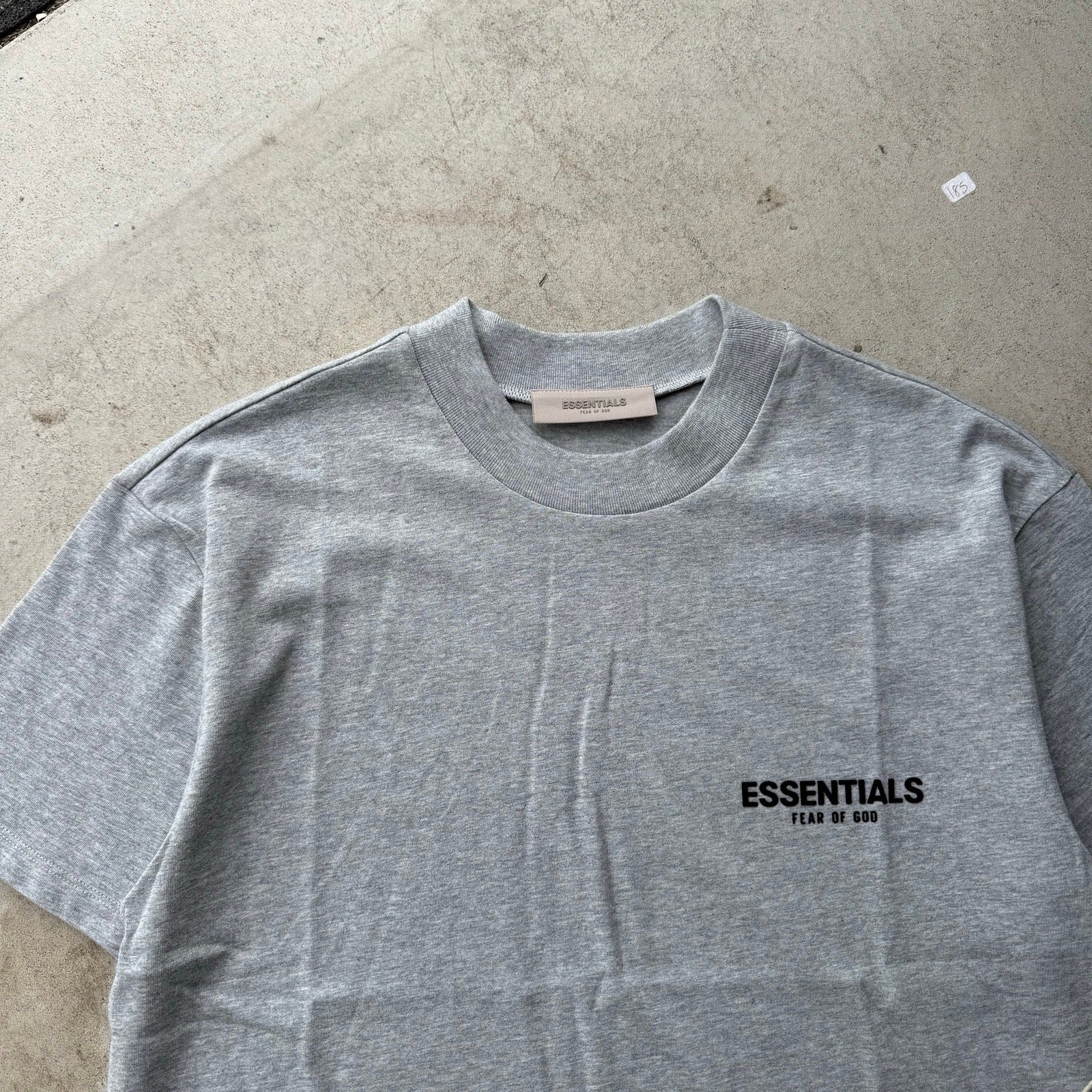 Men's Dark Oat Heavyweight Fear Of God Essentials Tee S