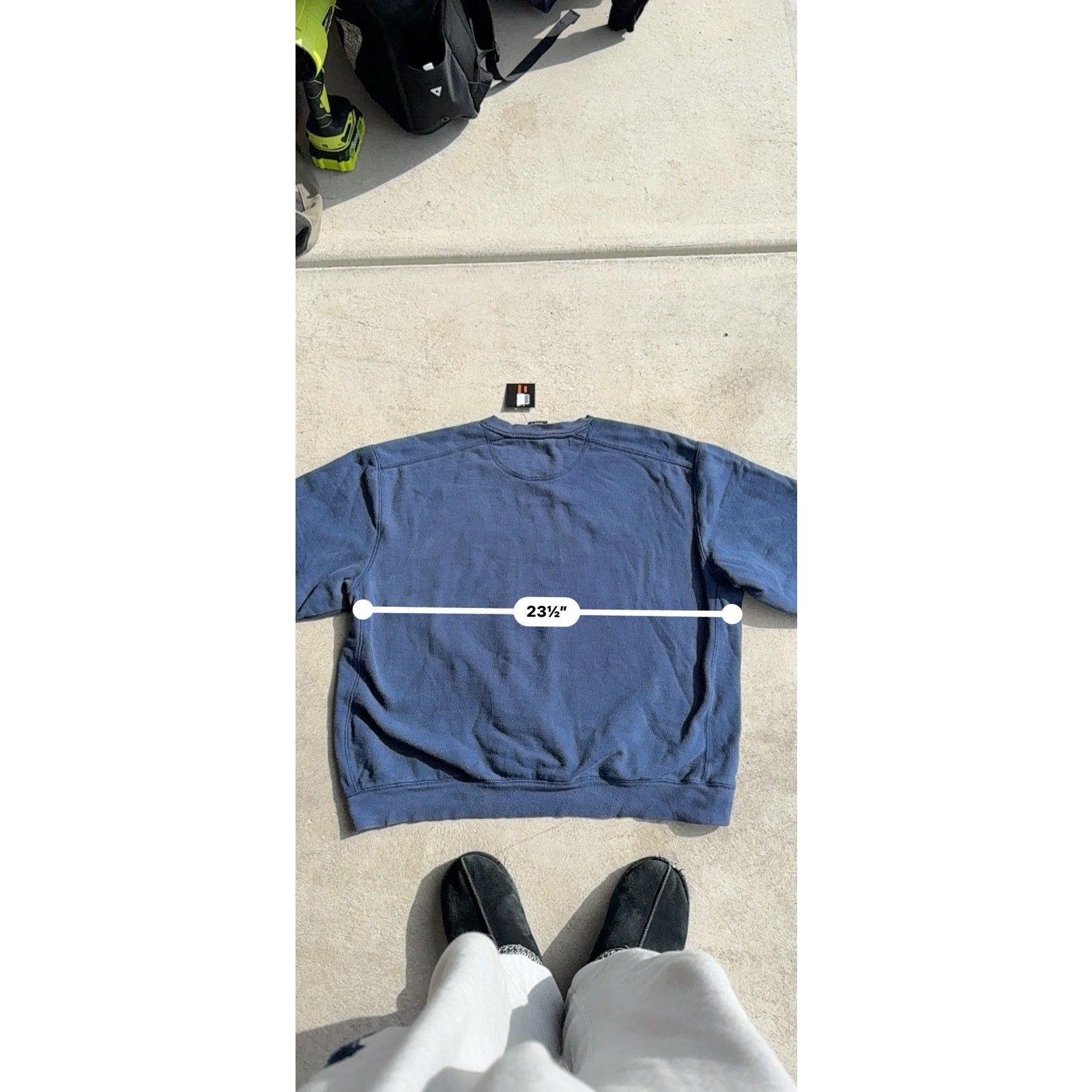 Y2K NAVY MENS STARTER CREWNECK L