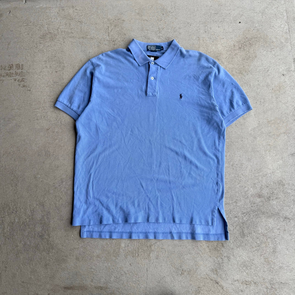Y2K LIGHT BLUE MENS POLO L