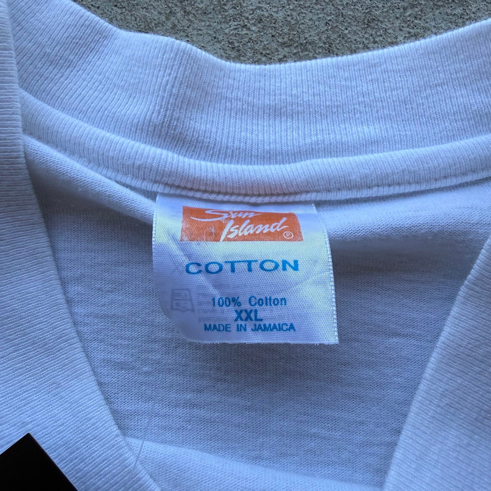 1996 Mens Cayman Islands "Reach The Beach!" Insanely Cool Wrap Around Tee XX-L