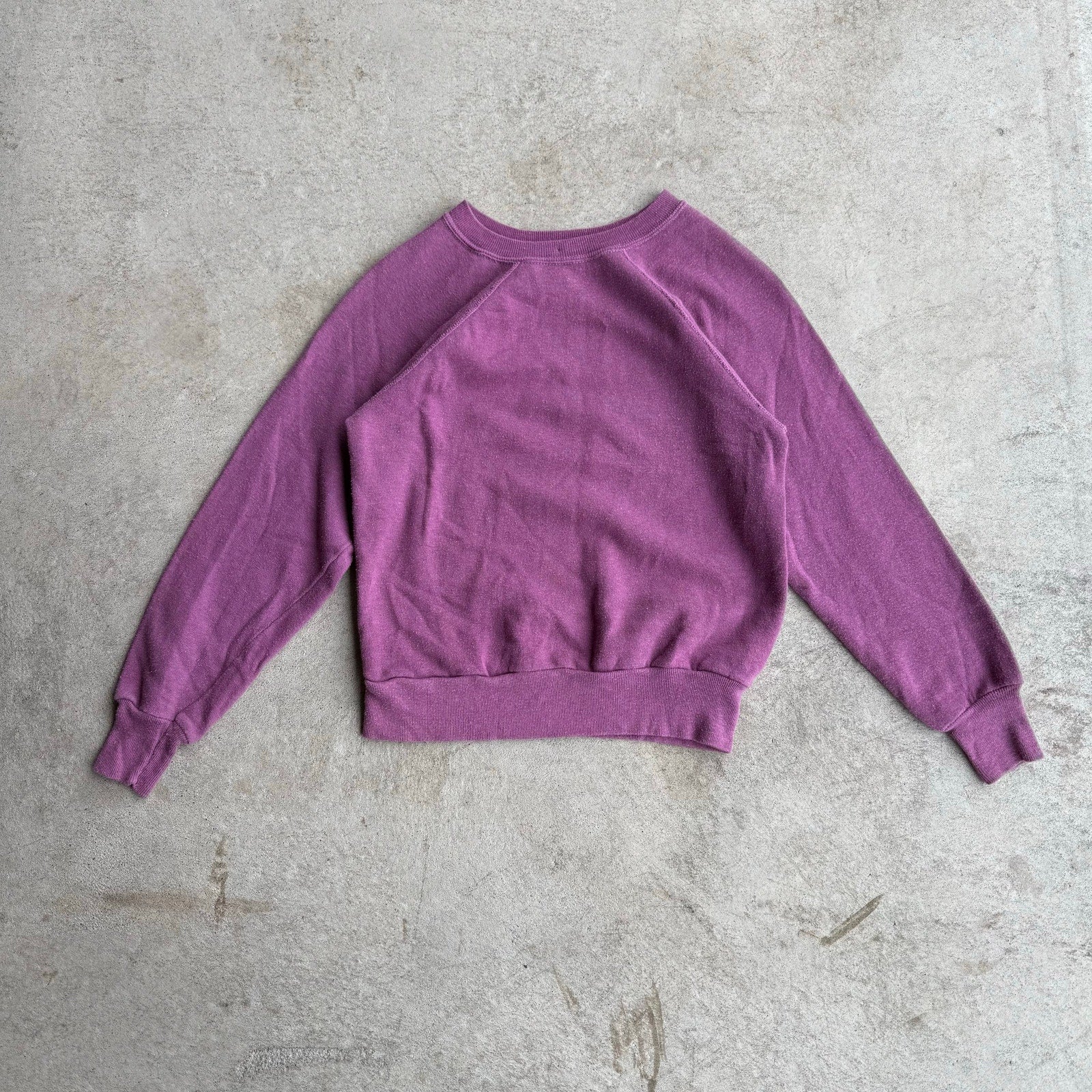 80S LIGHT VINTAGE PURPLE CREWNECK M