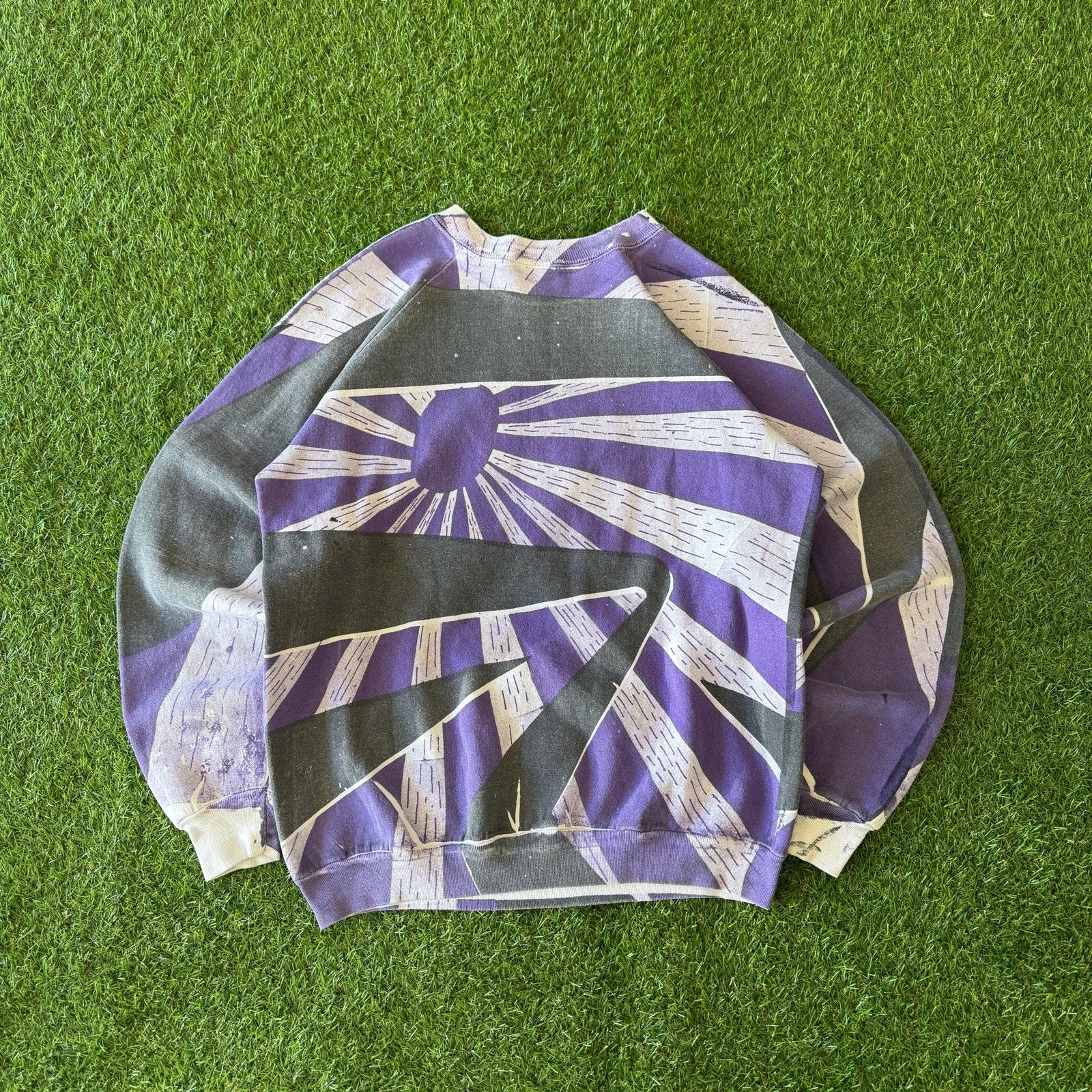 80s Crazy Aop Print Graphic Fila Crewneck M