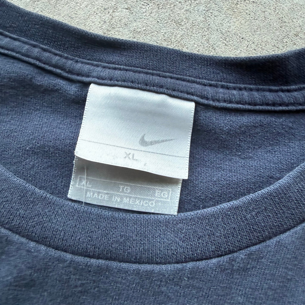 Y2K Mens Nike Center Yellow Swoosh With Sleeve Hit X-L