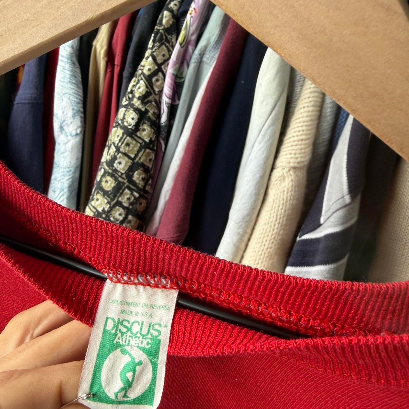 Vintage 80s discus sweatshirt 80s M