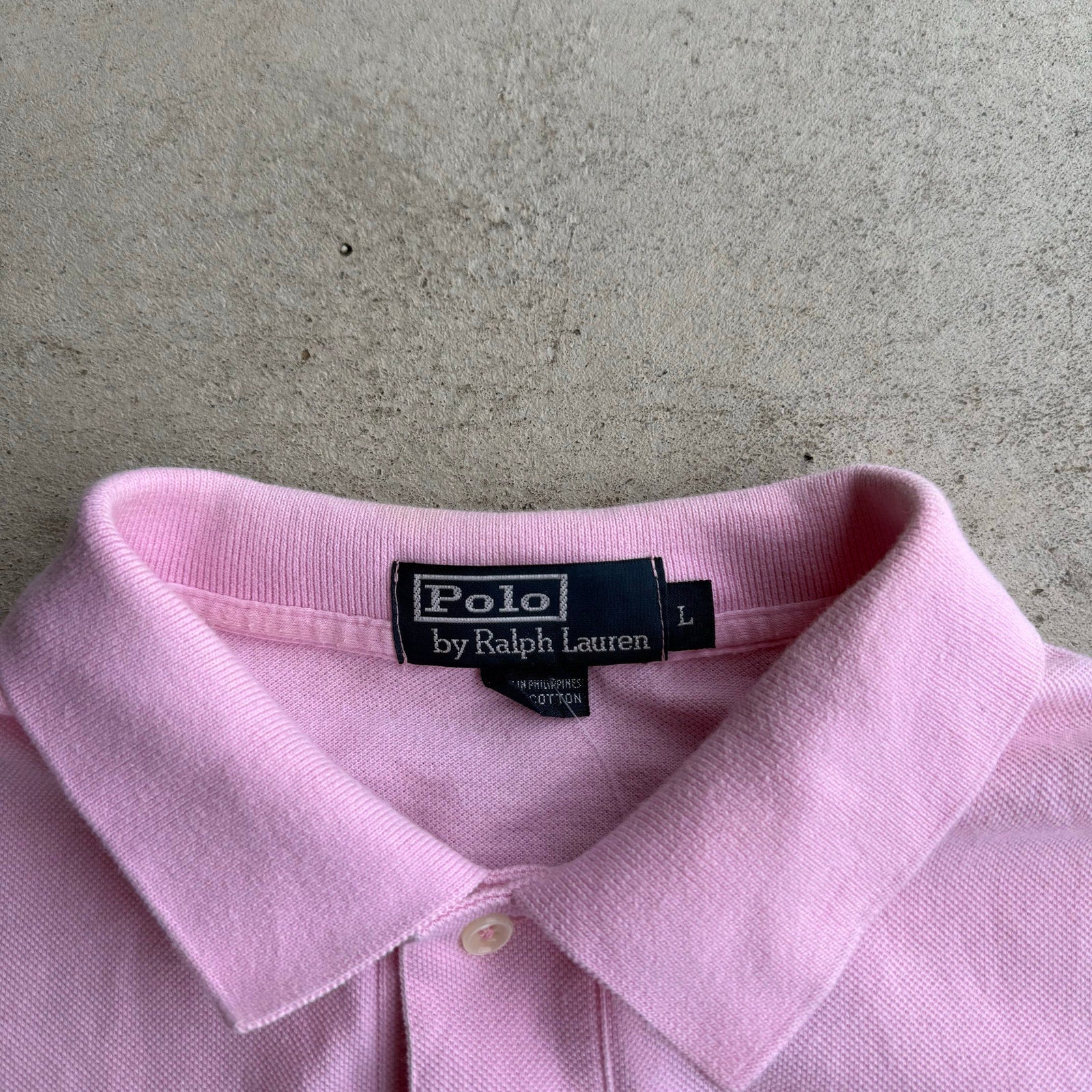Y2K MENS PINK WITH BLACK POLO LOGO L