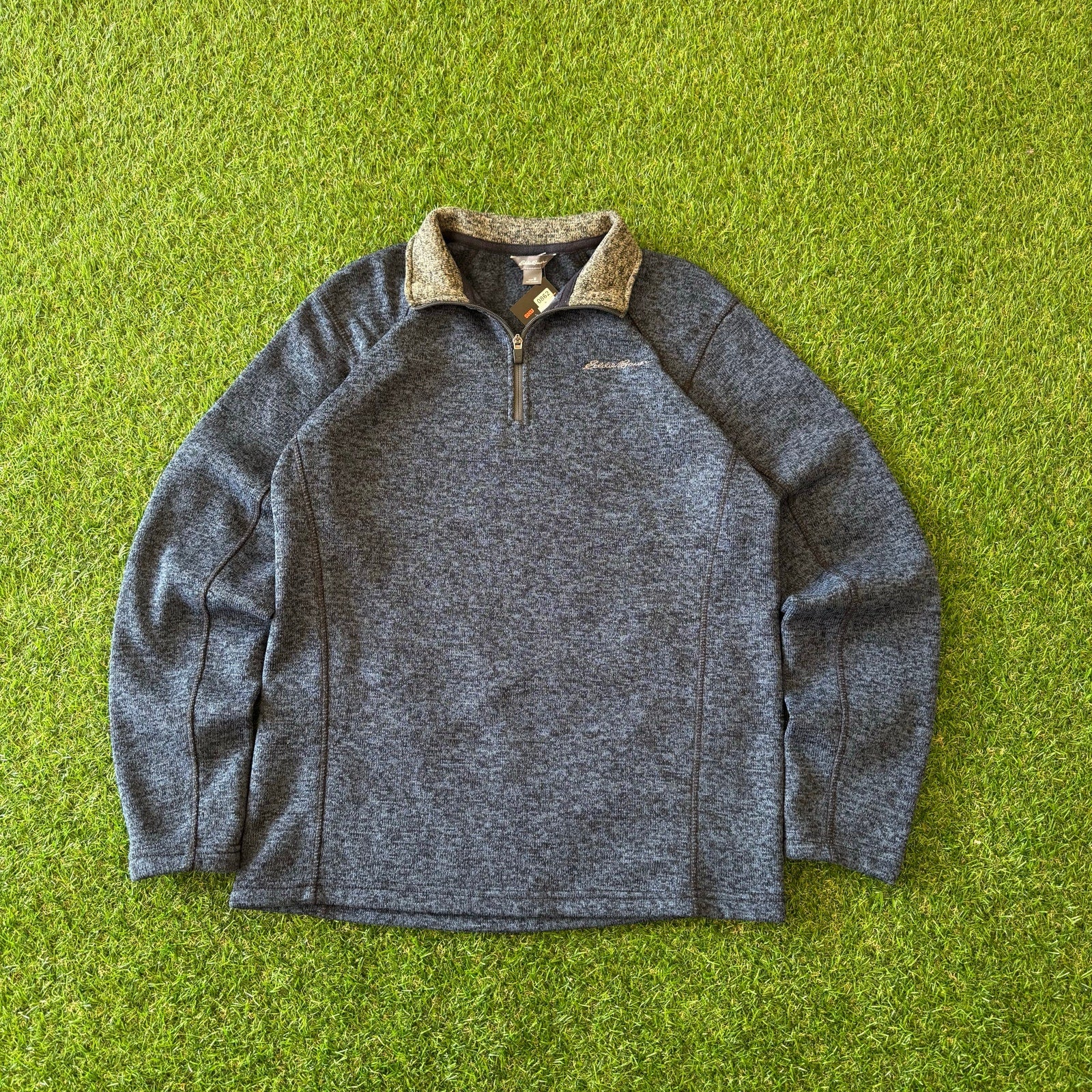 Mens Eddie Bauer Blue Quarter zip M