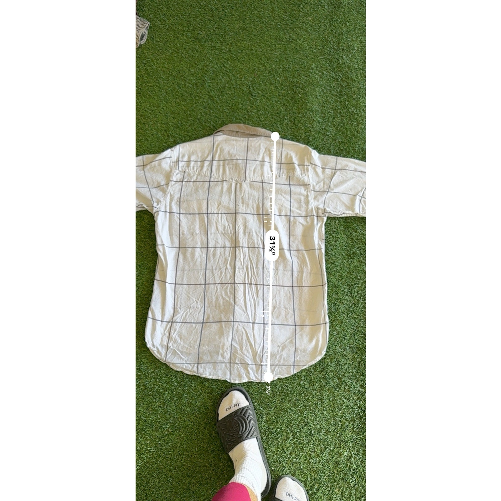 Y2K ROPER WHITE AND BLACK PATTERNED BUTTON UP L