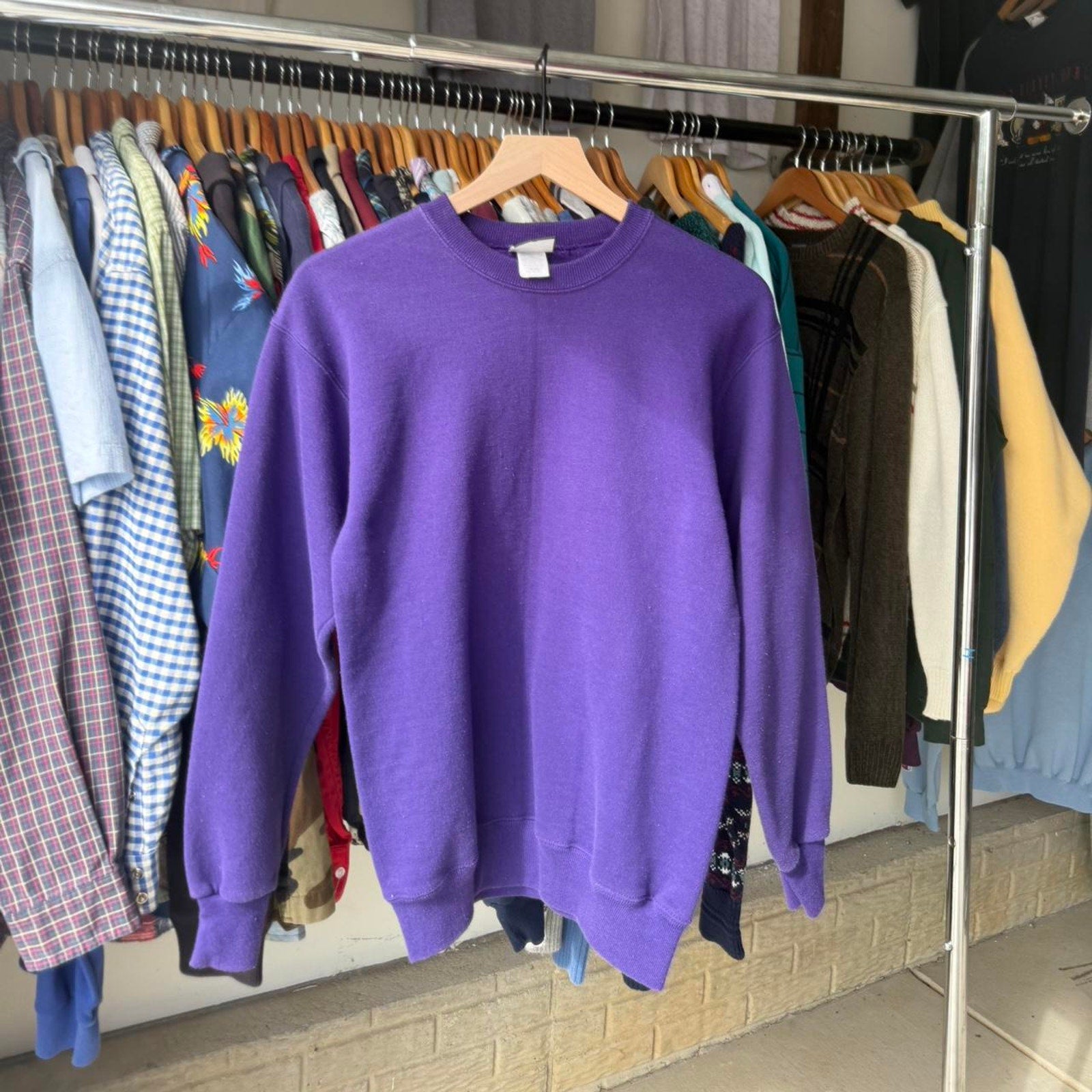 Vintage 90s lee purple blank M