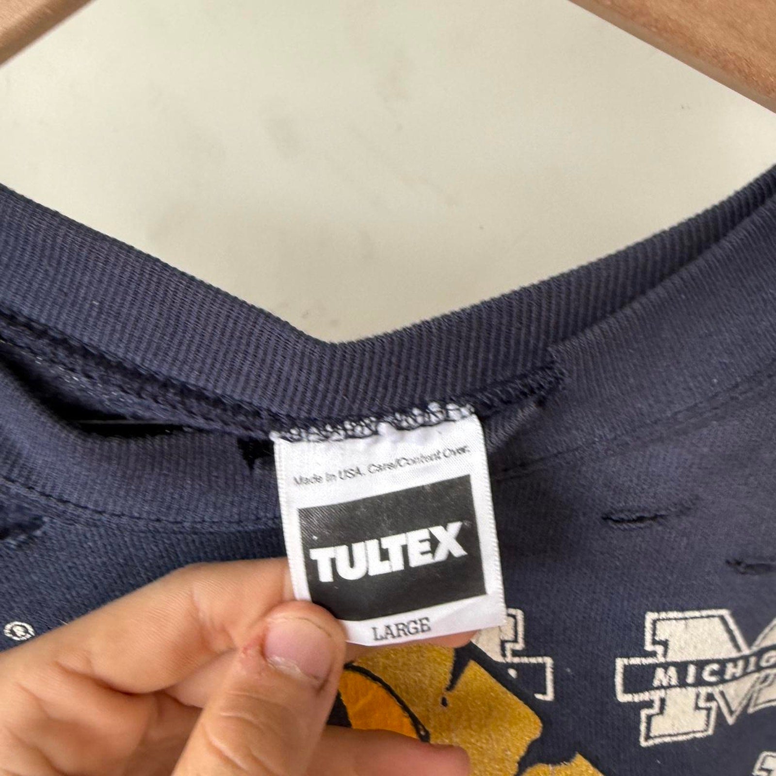 Vintage 90s cropped womens michigan M