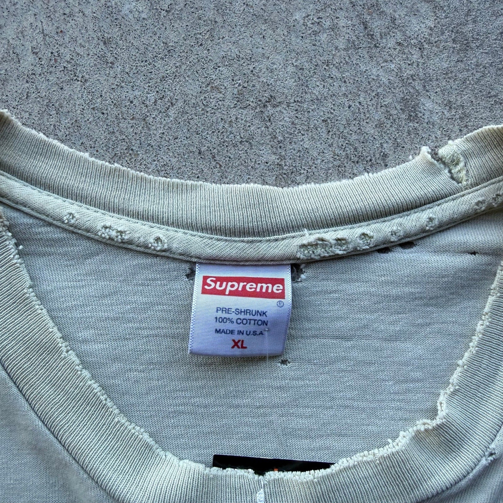 90S SUPREME RUBBER JHONNY ALIEN FADED TEE XL