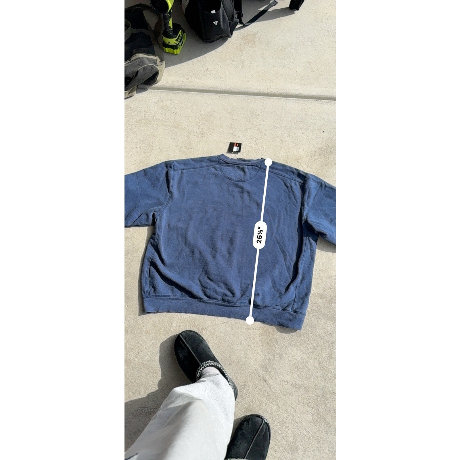 Y2K NAVY MENS STARTER CREWNECK L