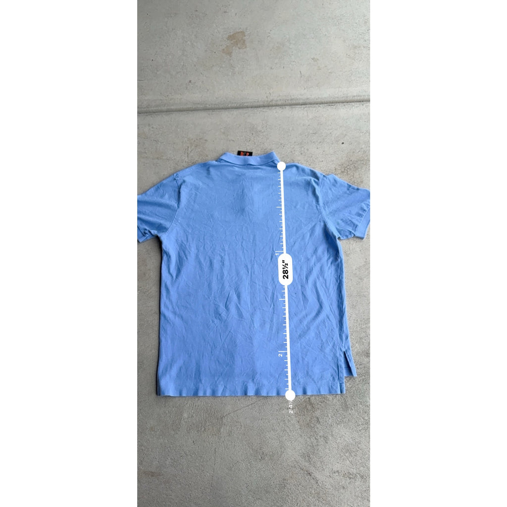Y2K LIGHT BLUE MENS POLO L