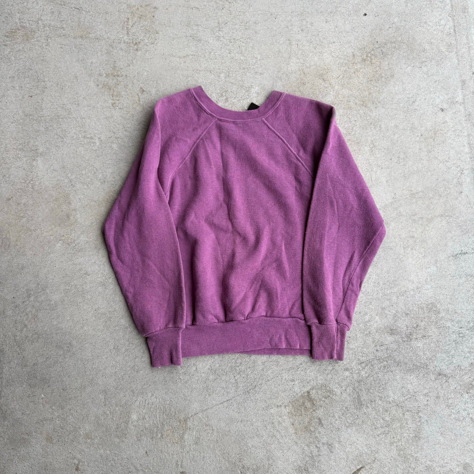 80S LIGHT VINTAGE PURPLE CREWNECK M