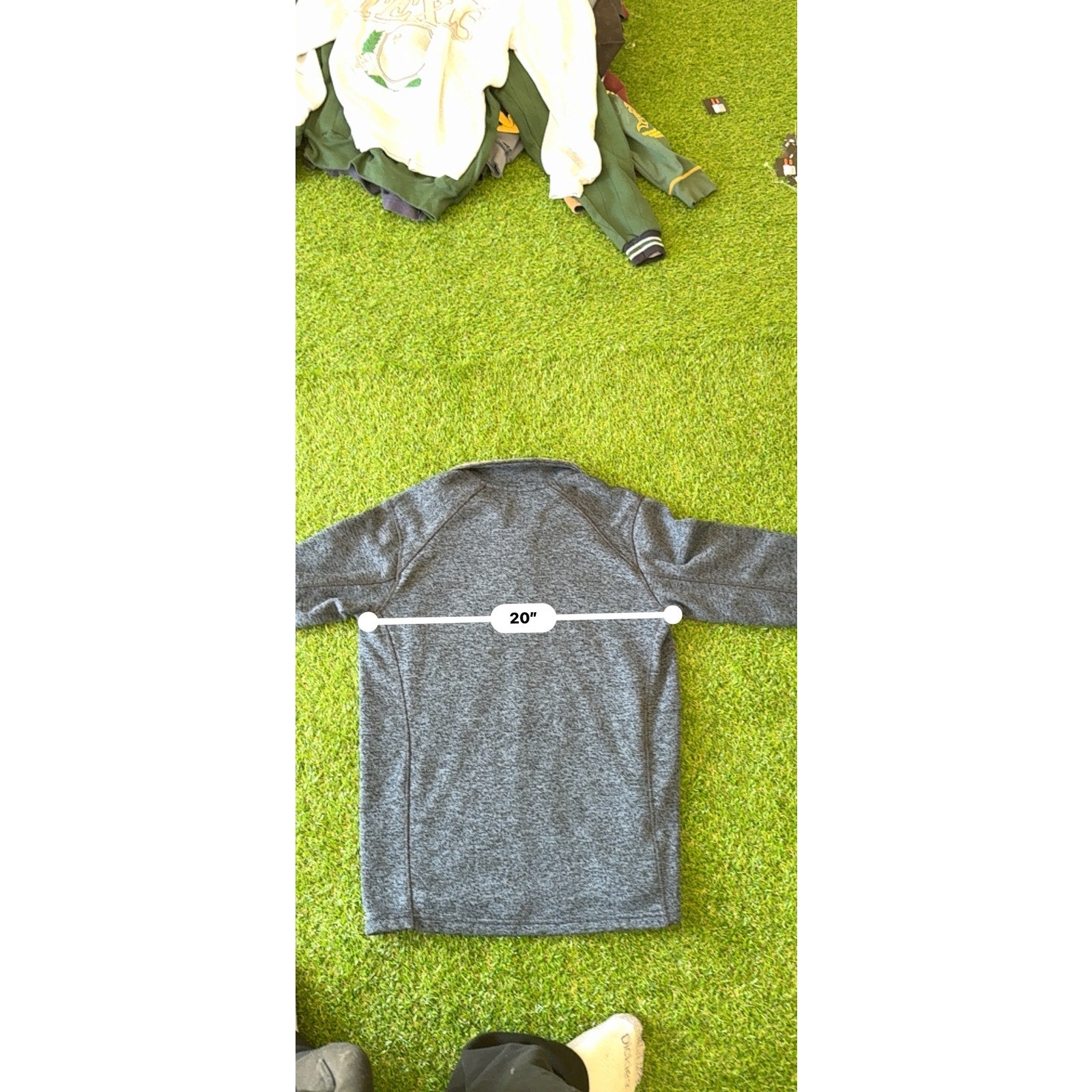 Mens Eddie Bauer Blue Quarter zip M