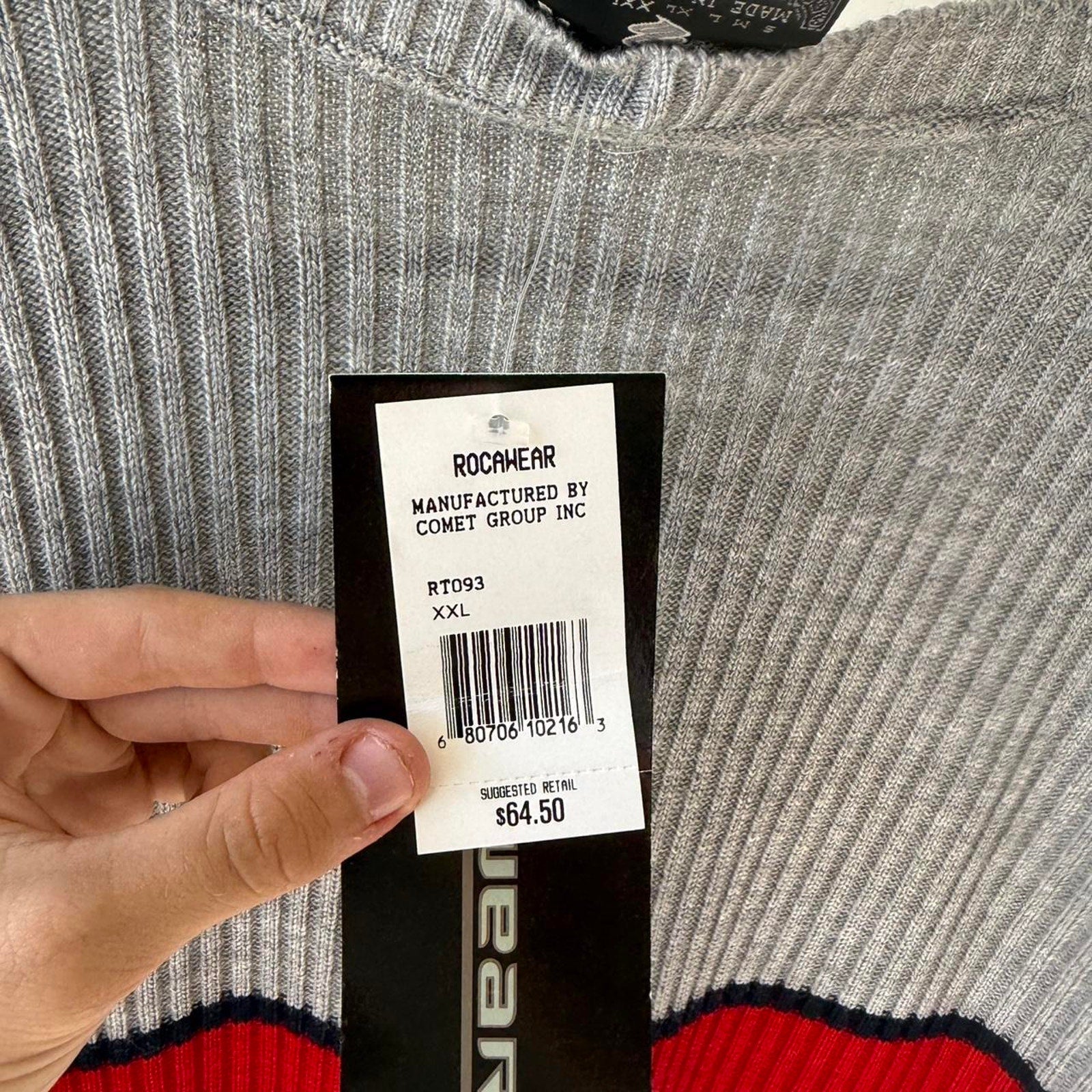 Y2K LINED ROCAWEAR KNIT SWEATER XX-L