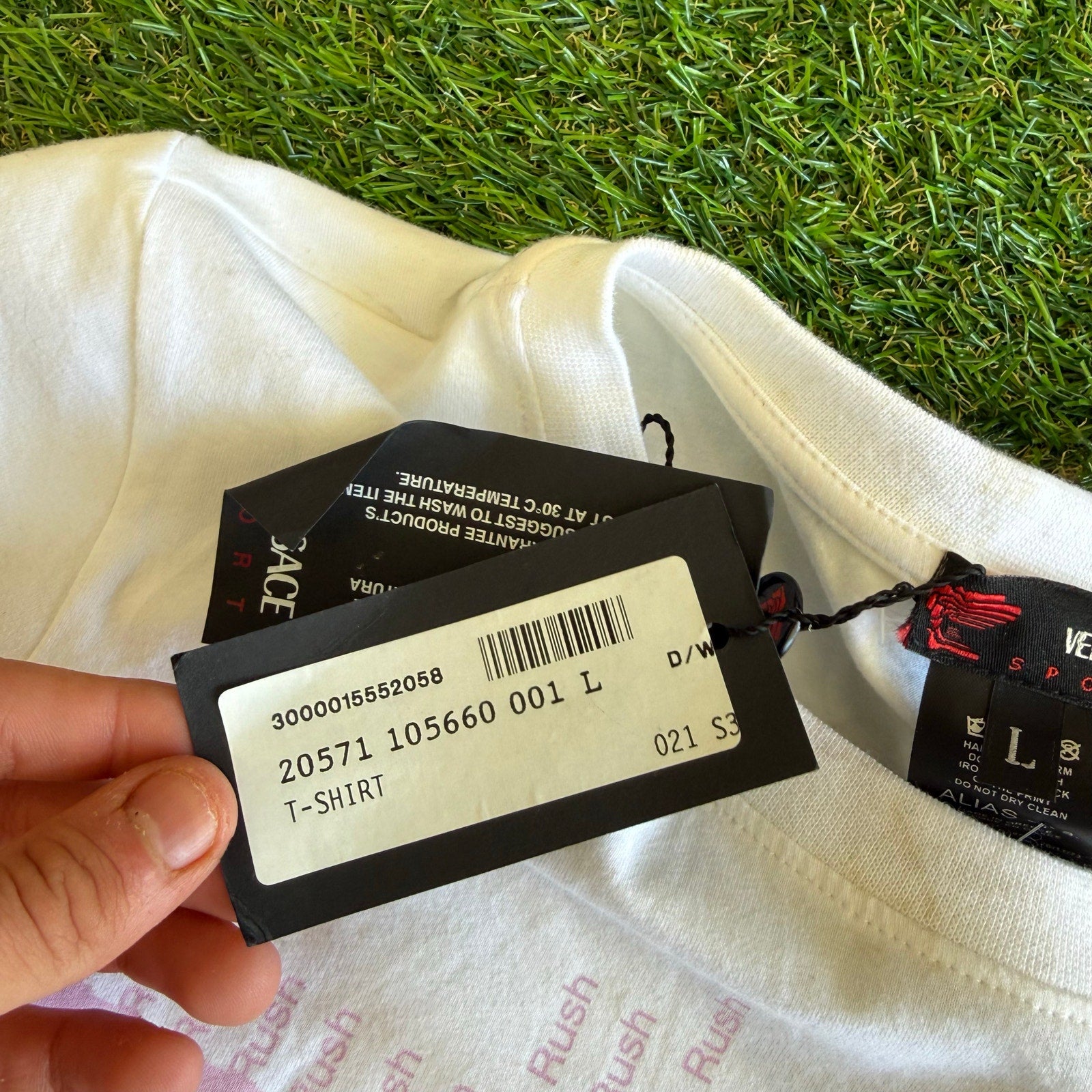 Y2K DEADSTOCK VERSACE SPORT WOMENS TOP L (EXPENSIVE RETAIL)