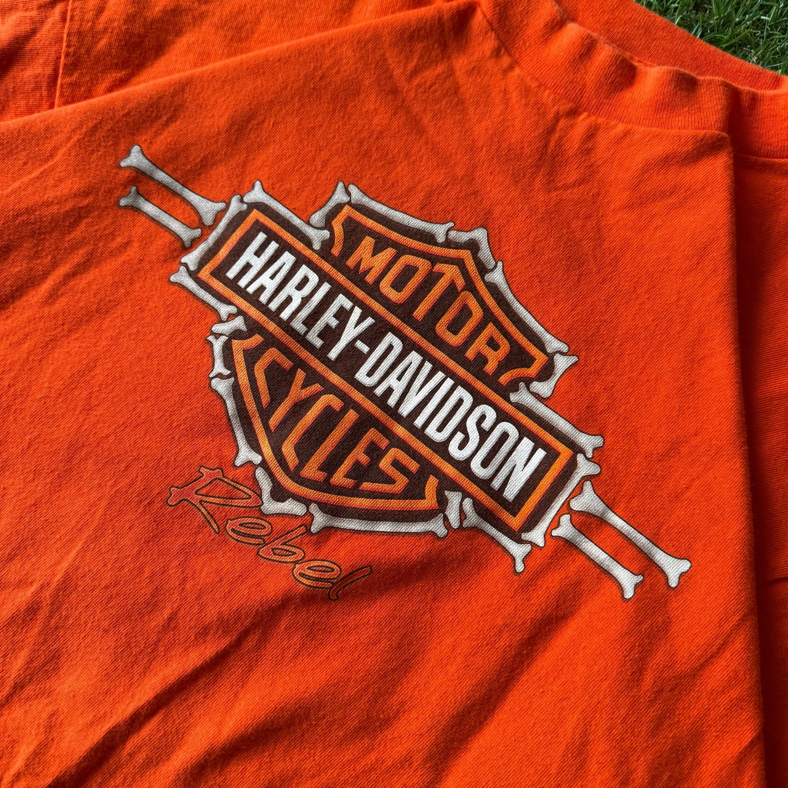 Y2K Harley Davidson Bones Sacramento California Tee L