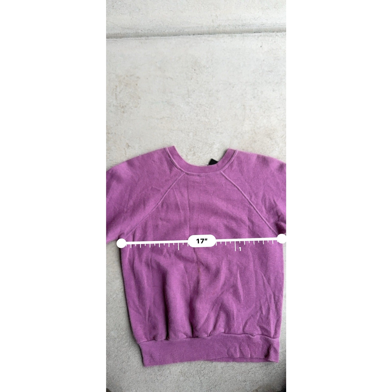 80S LIGHT VINTAGE PURPLE CREWNECK M