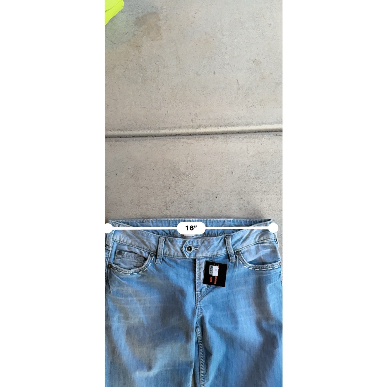 Y2K SILVER LIGHT BLUE WOMENS FLARED DENIM 32 x29