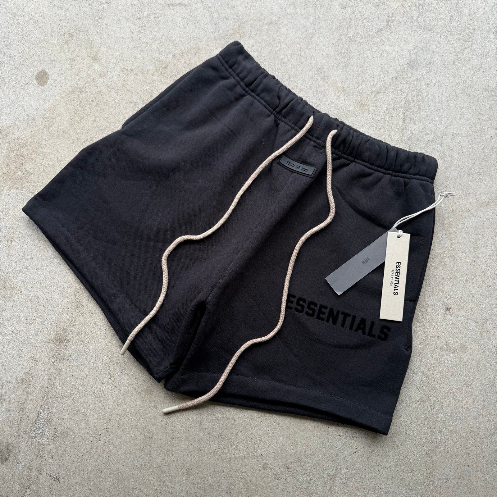 Men's Dark Oat Heavyweight Fear Of God Essentials Sweat Shorts M