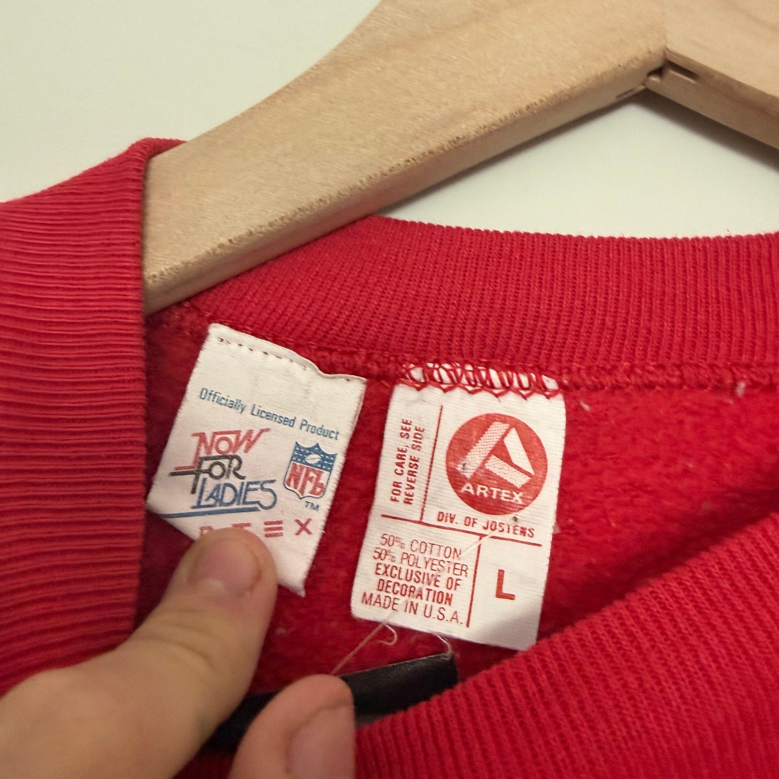 Vintage 90s Kc Chiefs NFL: Crewneck Artex