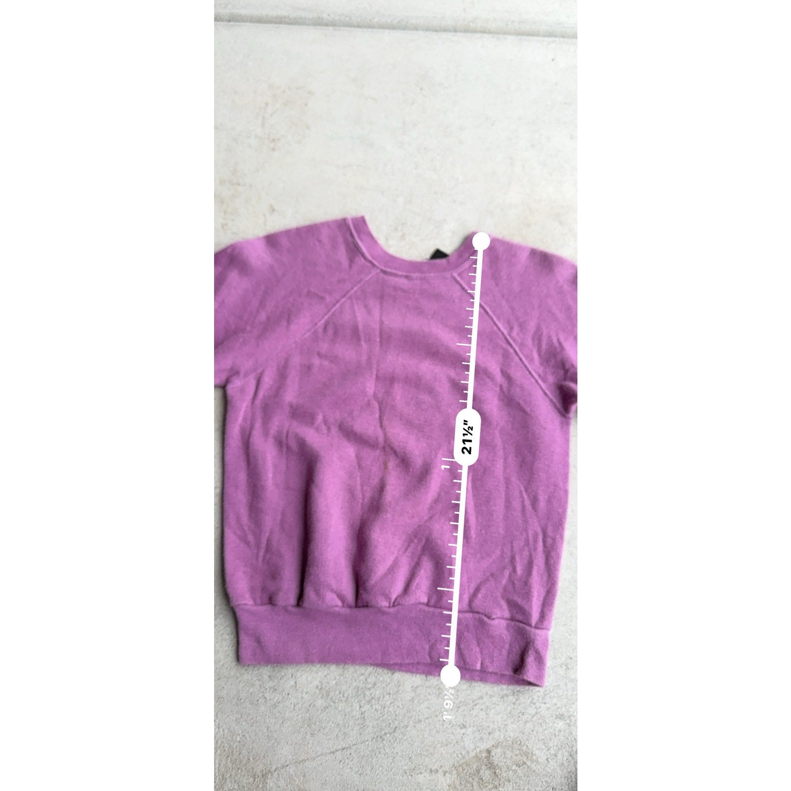80S LIGHT VINTAGE PURPLE CREWNECK M