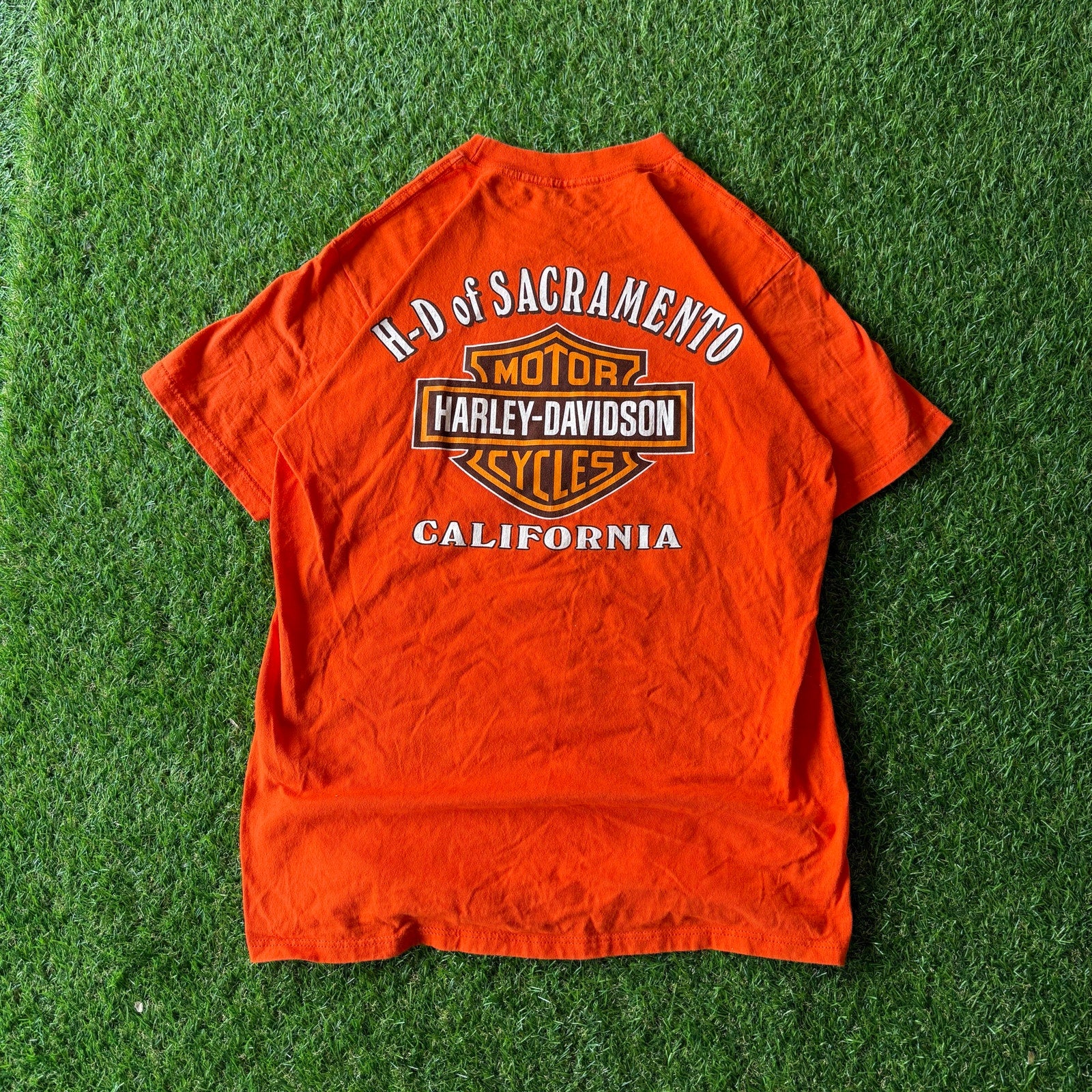 Y2K Harley Davidson Bones Sacramento California Tee L