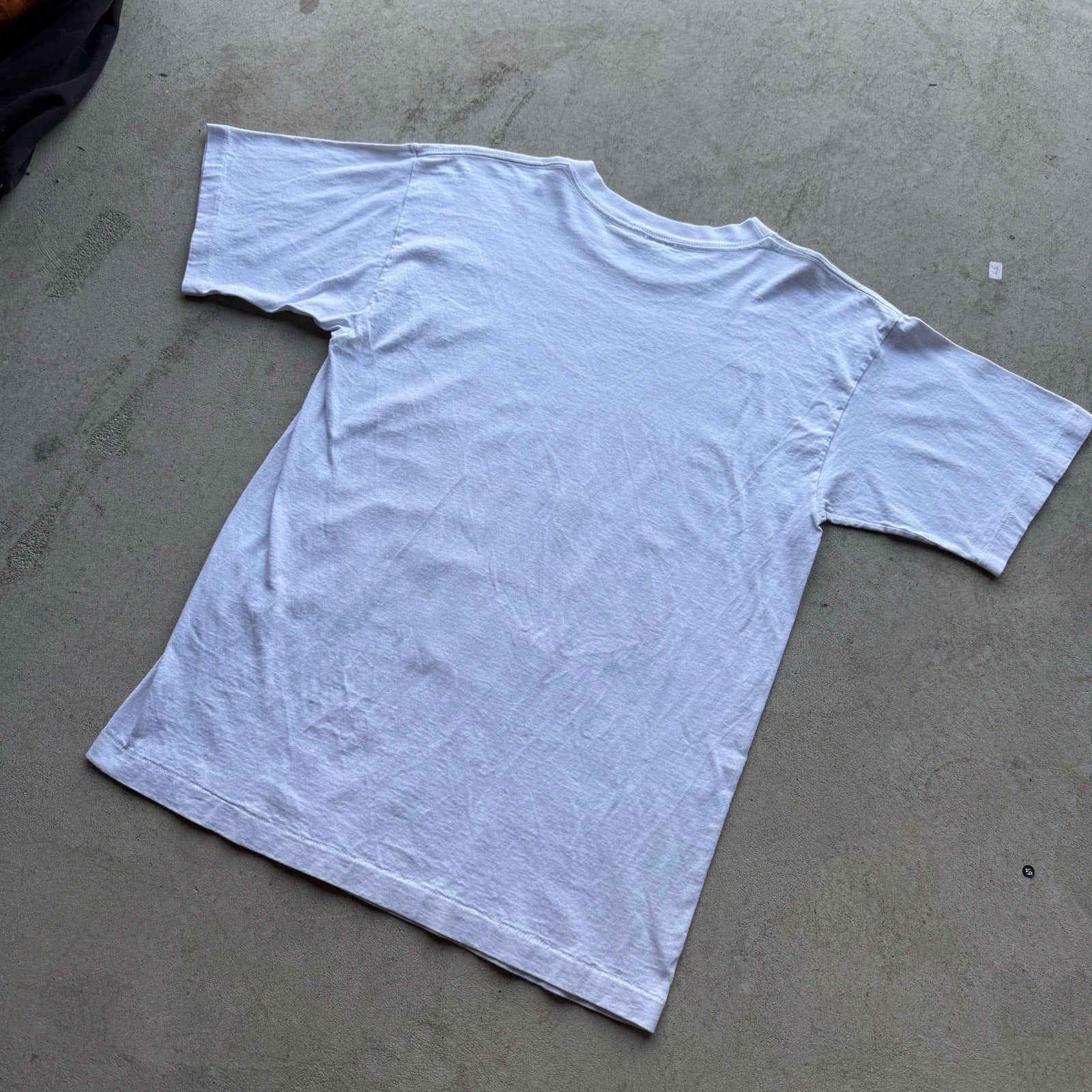 90s White Nebraska Cornhusker Player Tee L