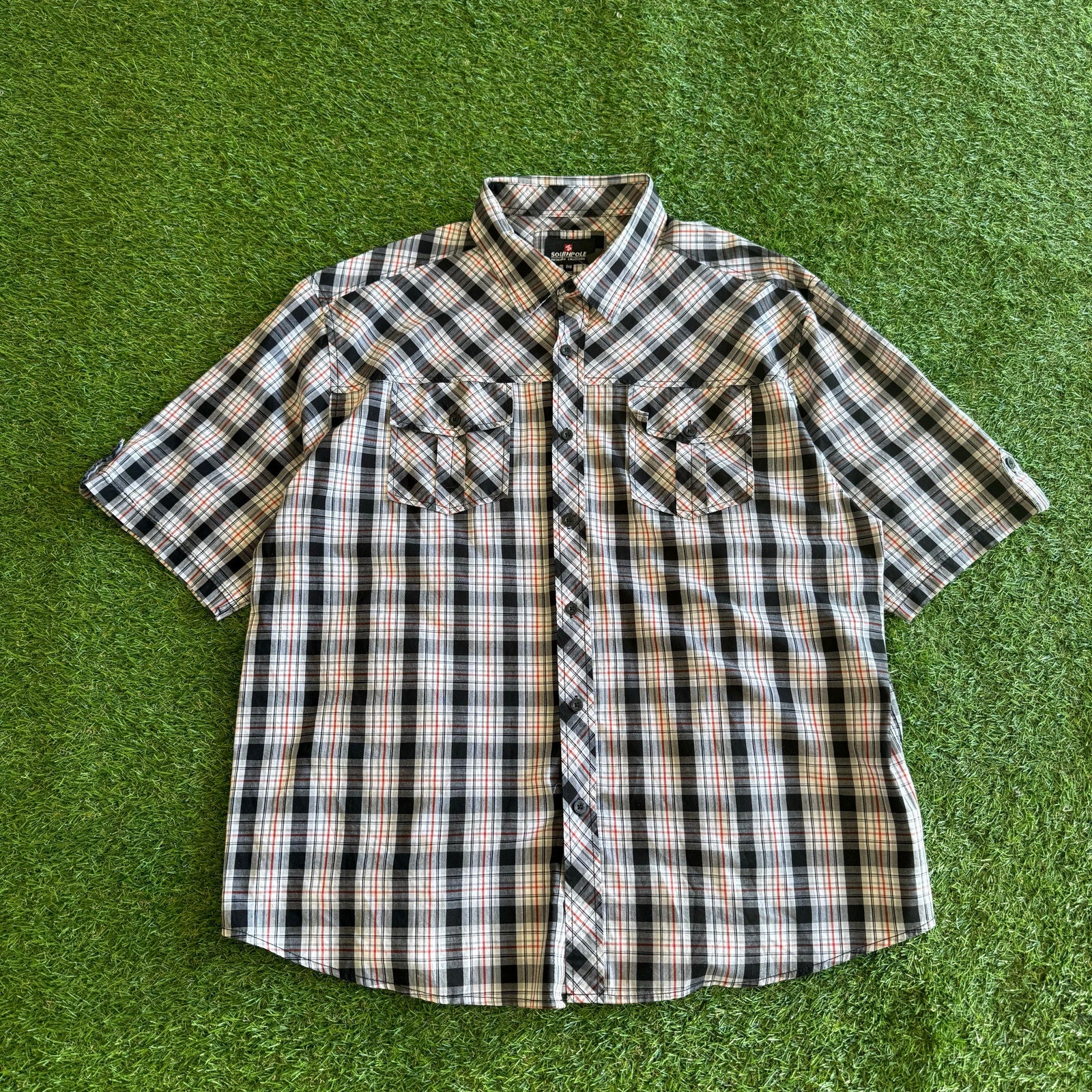 Y2K SOUTHPOLE SKATE BLACK BUTTON UP XX-L