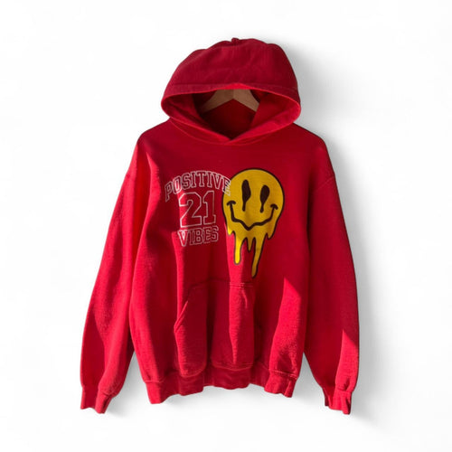 00s positive vibes graphic hoodie S